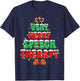 Very Merry Speech Therapy Christmas Tree Xmas Lights SLP T-Shirt - T-Shirt | Navy