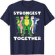 Strongest Together Portland Frog Costume Activist Group Frog T-Shirt - T-Shirt | Navy
