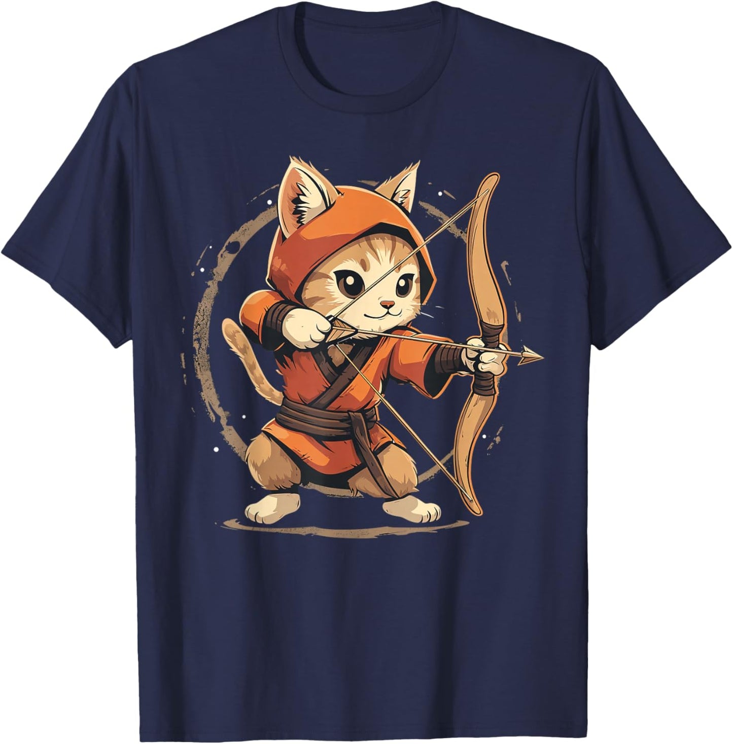 Archer Cat on Archery Women Kids T-Shirt - T-Shirt | Navy