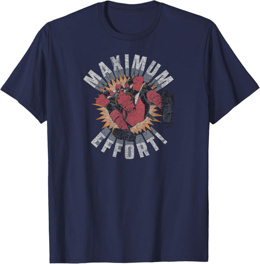 Deadpool - Maximum Effort T-Shirt - T-Shirt | Navy