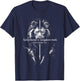 Fatherhood is Kingdom Work Christian Dad Men Father's Day T-Shirt - T-Shirt | Navy