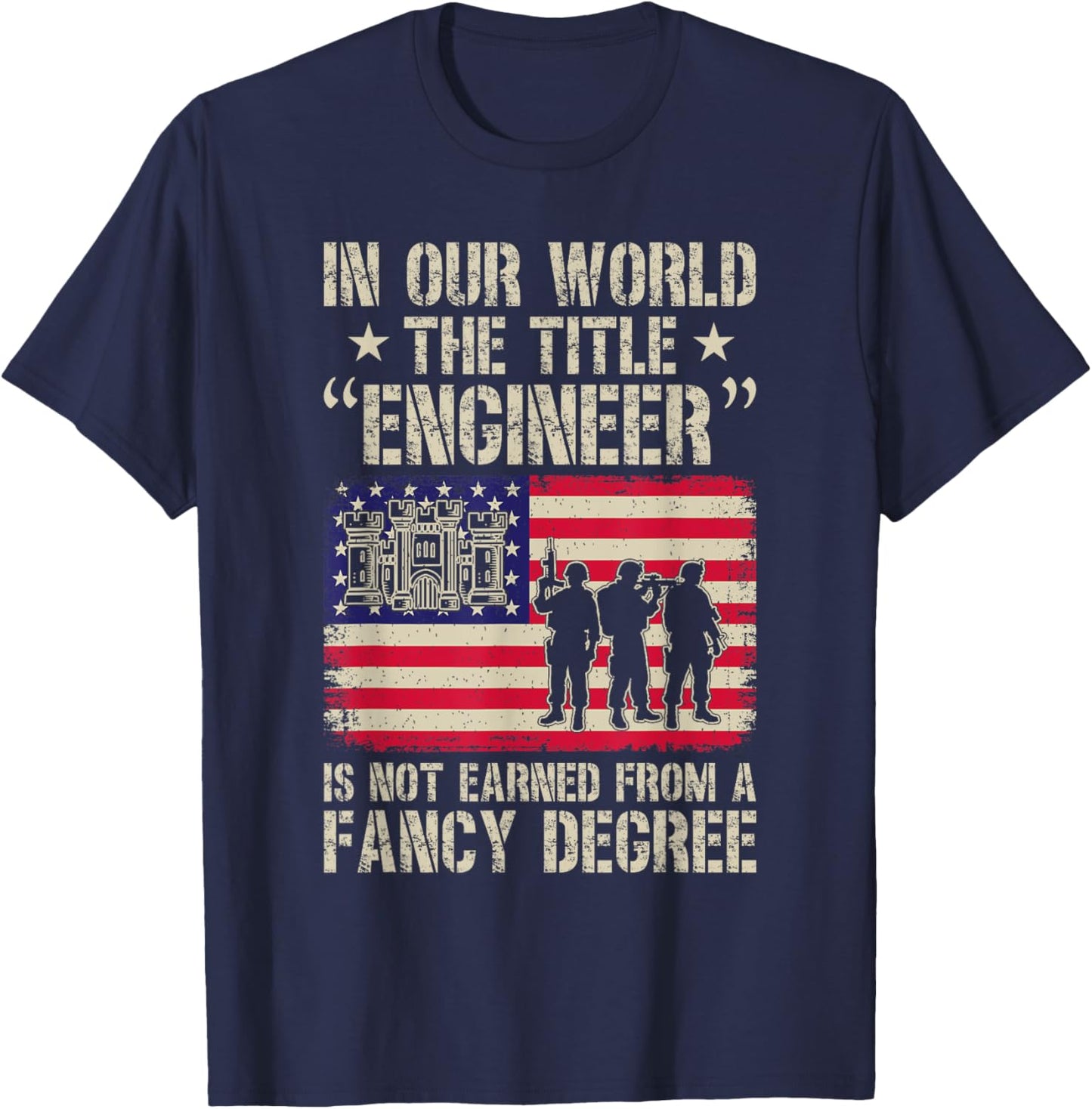 Combat Engineer Sapper Saps T-Shirt - T-Shirt | Navy