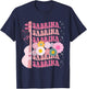 Girl Retro Sabrina Groovy Flower Name Personalized 80's T-Shirt - T-Shirt | Navy
