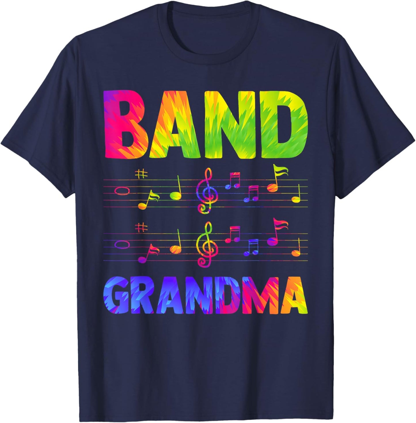 Band Grandma Marching Band Grandma Marching Band Grandmother T-Shirt - T-Shirt | Navy