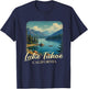Vintage Lake Tahoe California Mountain Retro T-Shirt - T-Shirt | Navy