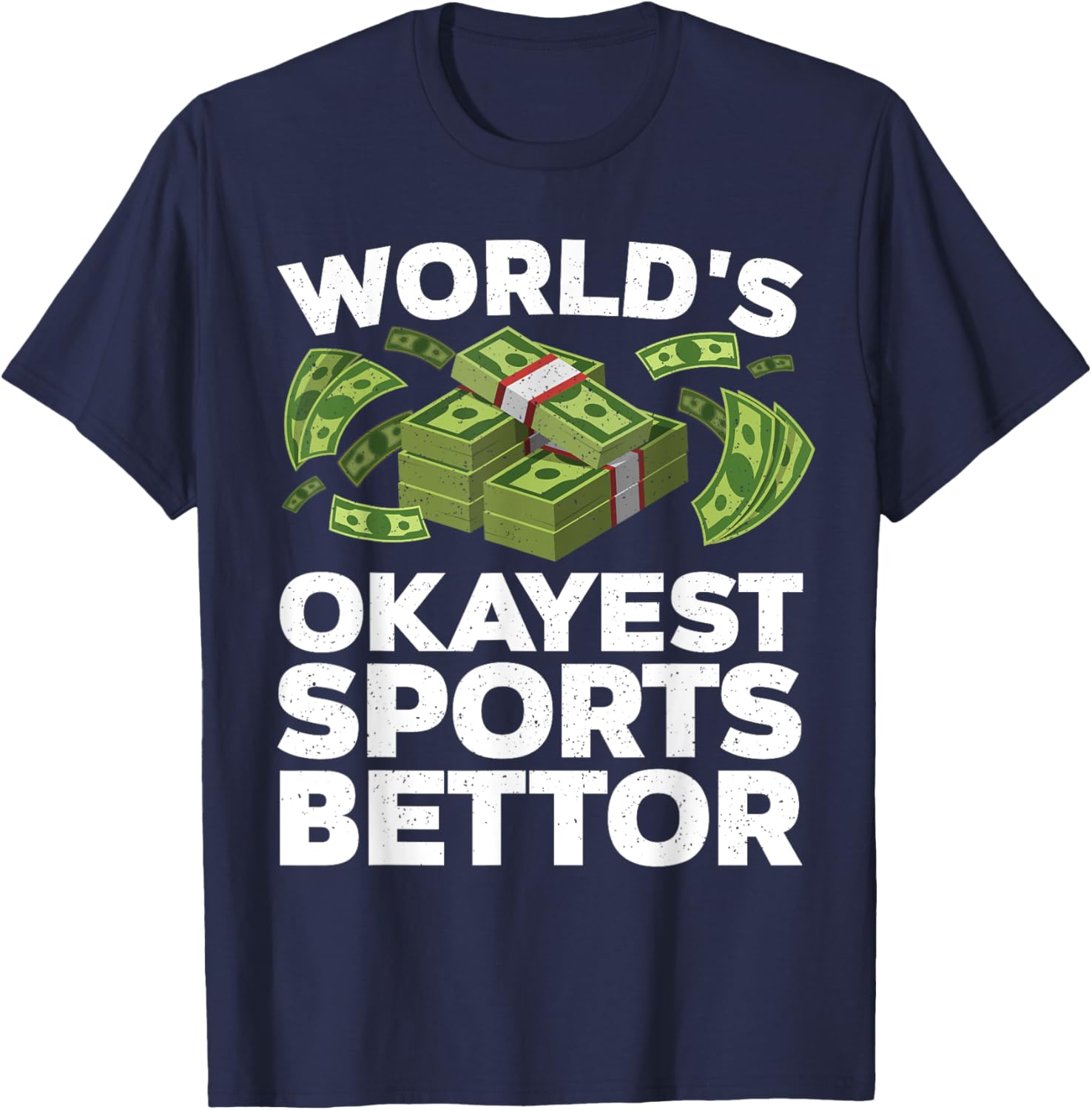 Funny Sports Betting Design Women Sports Gambler T-Shirt - T-Shirt | Navy