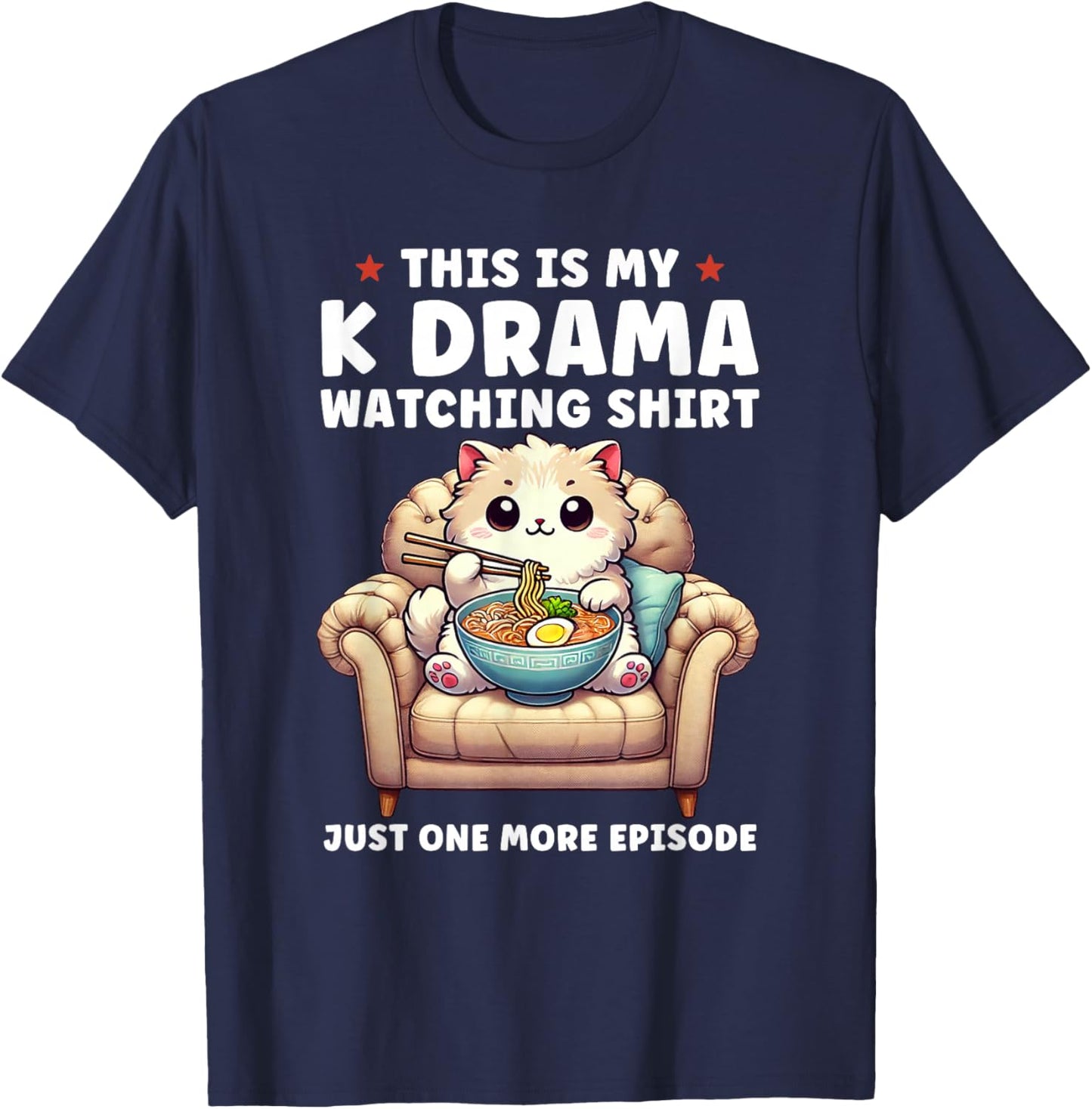 This is My K Drama Watching Shirt Korean Drama K-Drama T-Shirt - T-Shirt | Navy
