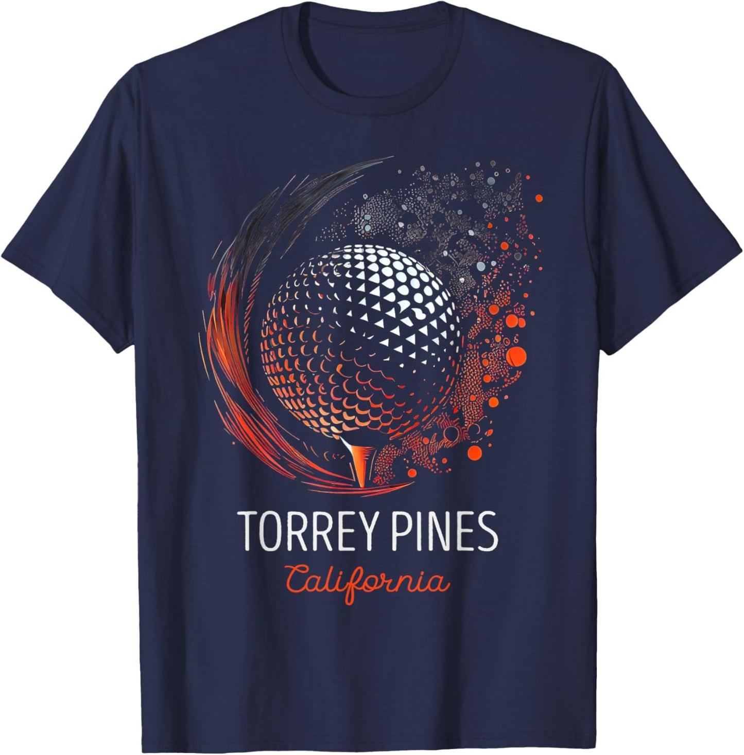 Golf Golfing Torrey Pines T-Shirt - T-Shirt | Navy