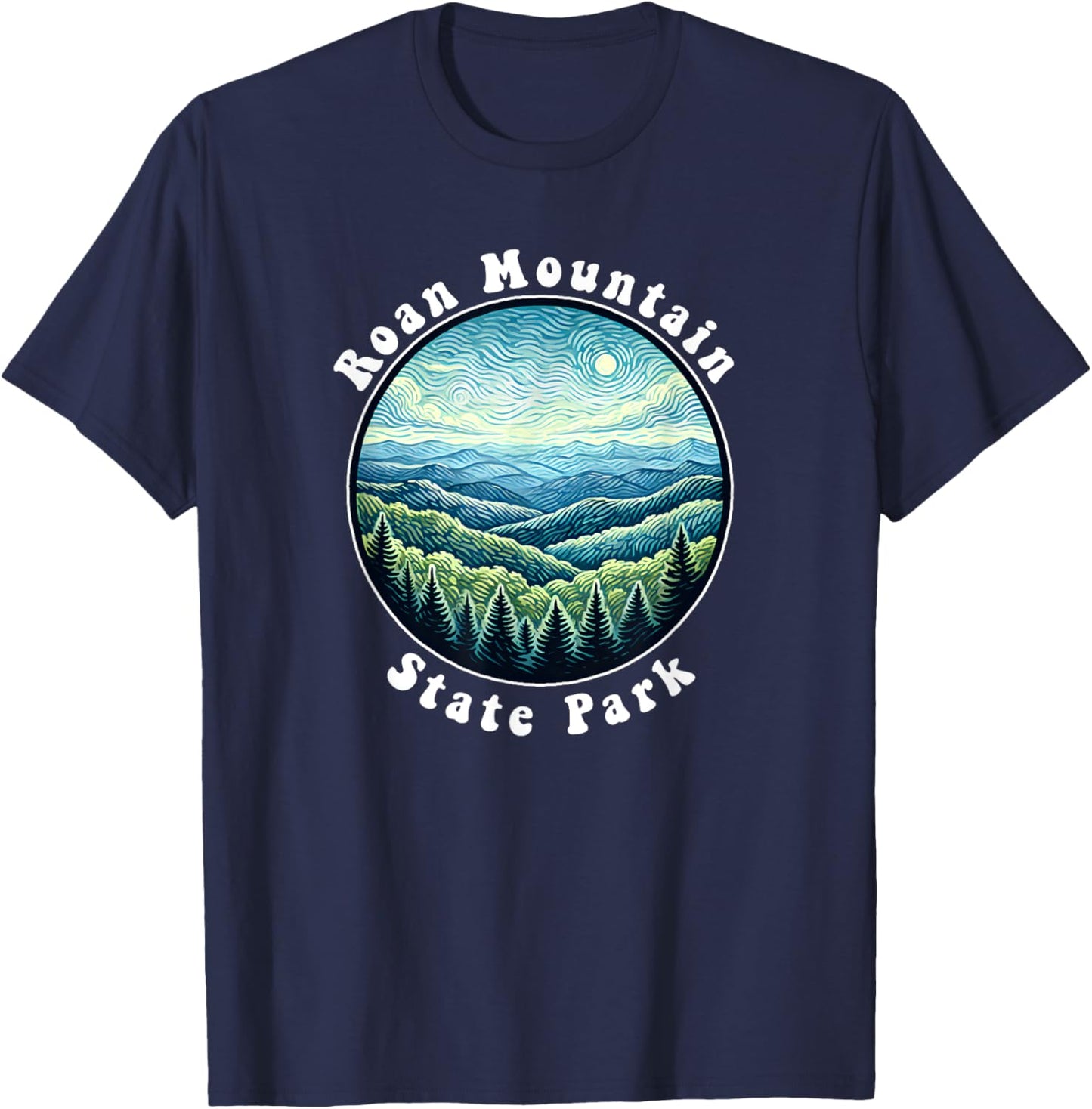 Roan Mountain State Park Tennessee Mountains Souvenir T-Shirt - T-Shirt | Navy