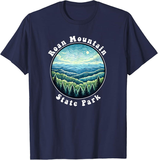 Roan Mountain State Park Tennessee Mountains Souvenir T-Shirt - T-Shirt | Navy