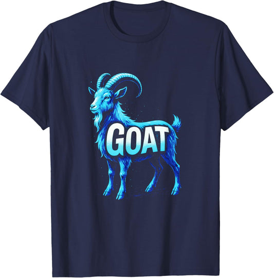 Goat - Animal Art for Goat Enthusiasts T-Shirt - T-Shirt | Navy