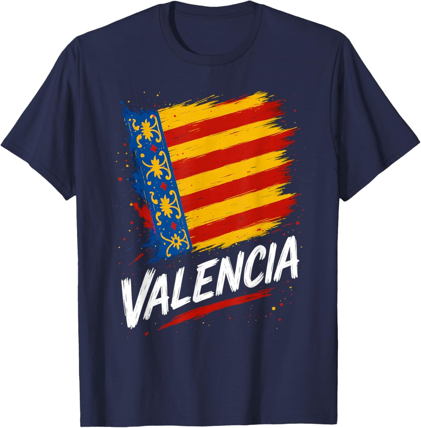 Valencia Flag Valencian Pride T-Shirt - T-Shirt | Navy