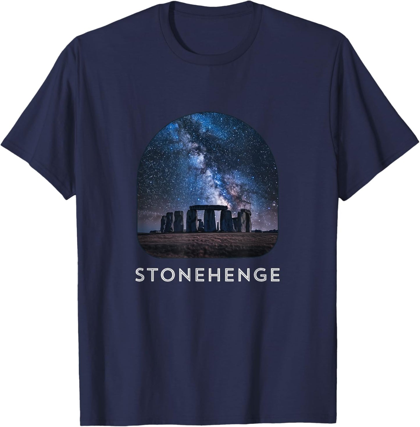 Stonehenge At Night / Stonehenge T-Shirt - T-Shirt | Navy