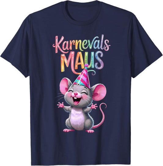 Carnival Mouse Cute Fancy Dress Motif and Children T-Shirt - T-Shirt | Navy