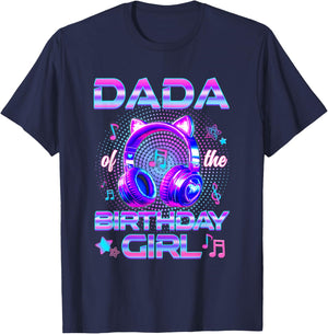 Dada of The Birthday Girl K-Pop Korean Family Birthday T-Shirt - T-Shirt | Navy