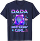 Dada of The Birthday Girl K-Pop Korean Family Birthday T-Shirt - T-Shirt | Navy