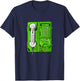 Green Color Connected Green Graphic T-Shirt - T-Shirt | Navy