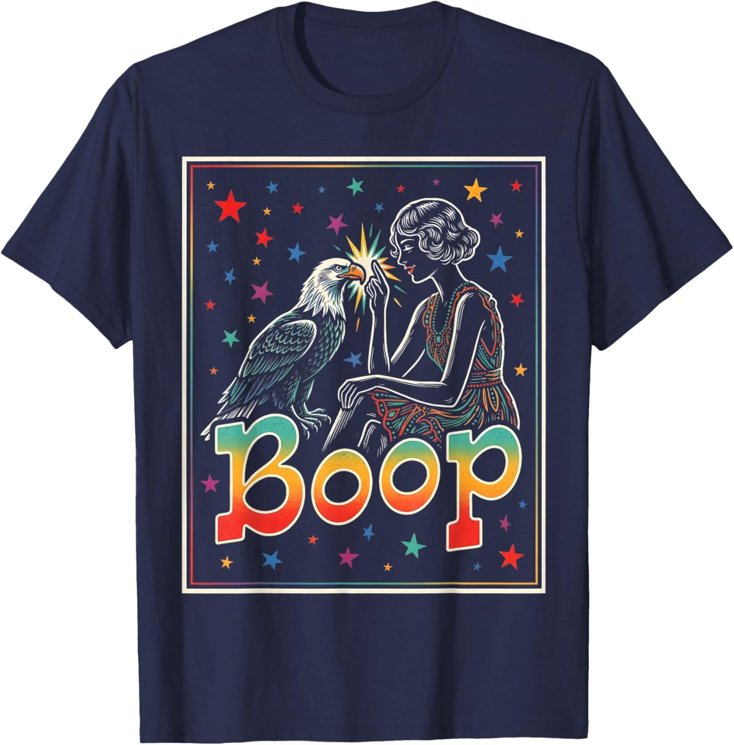 Vintage Starry Sky Animal T-Shirt - T-Shirt | Navy