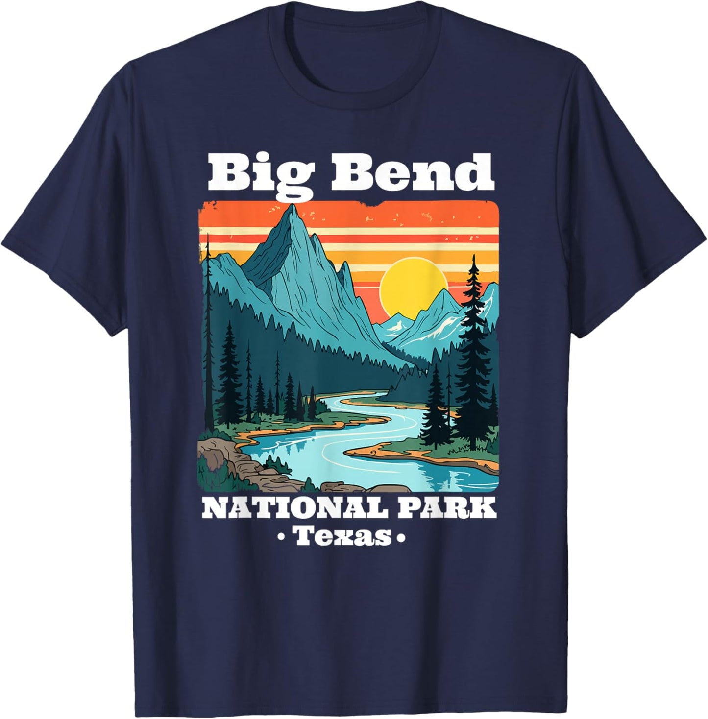 Women Men Vintage T-Shirt - T-Shirt | Navy