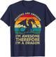 Dragons Are Awesome. I'm Awesome Therefore I'm a Dragon T-Shirt - T-Shirt | Navy
