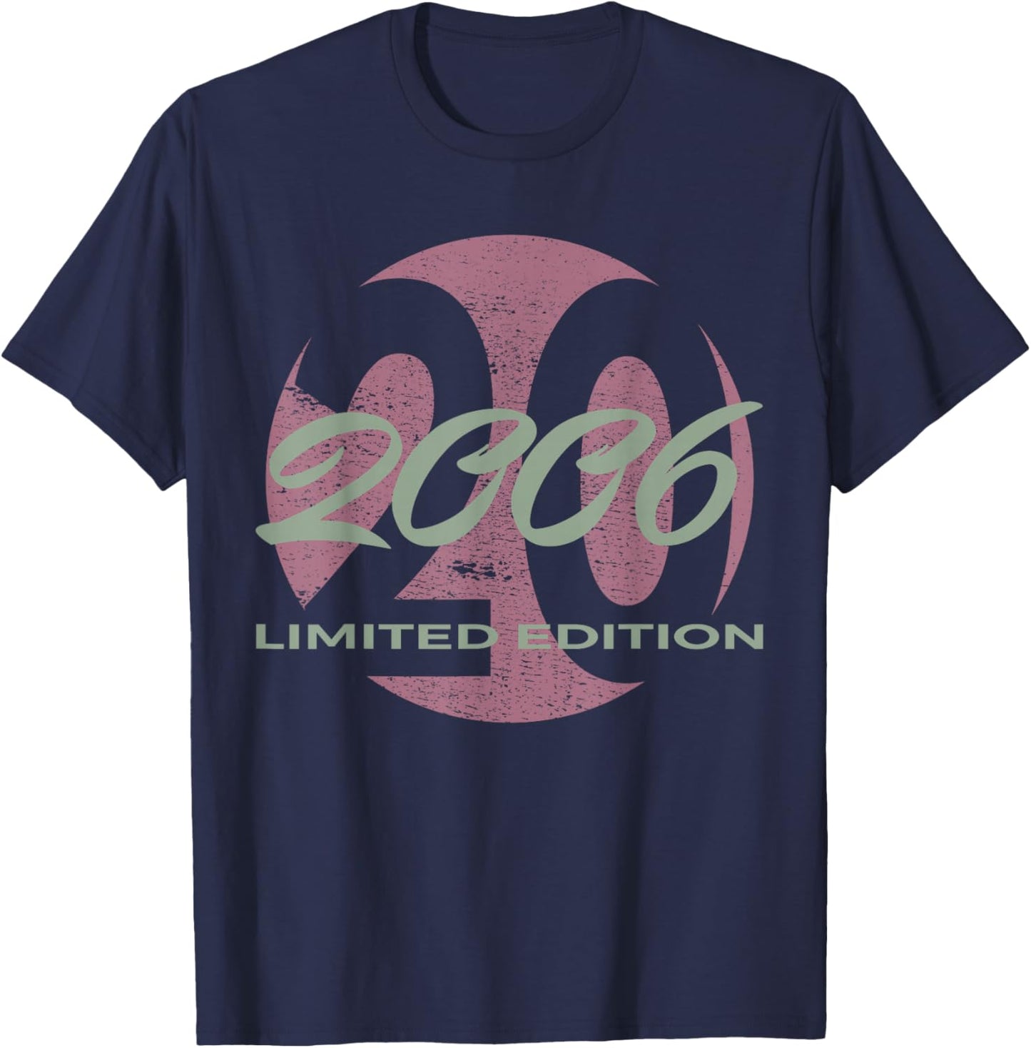 20th Birthday Man Woman 20 Years 2006 Funny Gift T-Shirt - T-Shirt | Navy