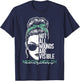 Not All Wounds Are Visible Messy Bun Mental Health Awareness T-Shirt - T-Shirt | Navy