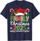 Family Christmas 2025 Matching Outfit Xmas Squad Santa Group T-Shirt - T-Shirt | Navy