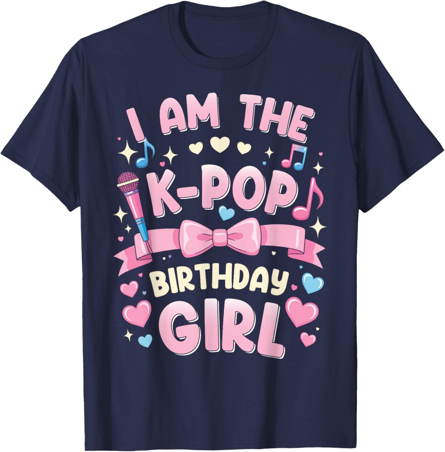 I'm The Birthday Girl Party Outfit Anime K Pop Girl T-Shirt - T-Shirt | Navy
