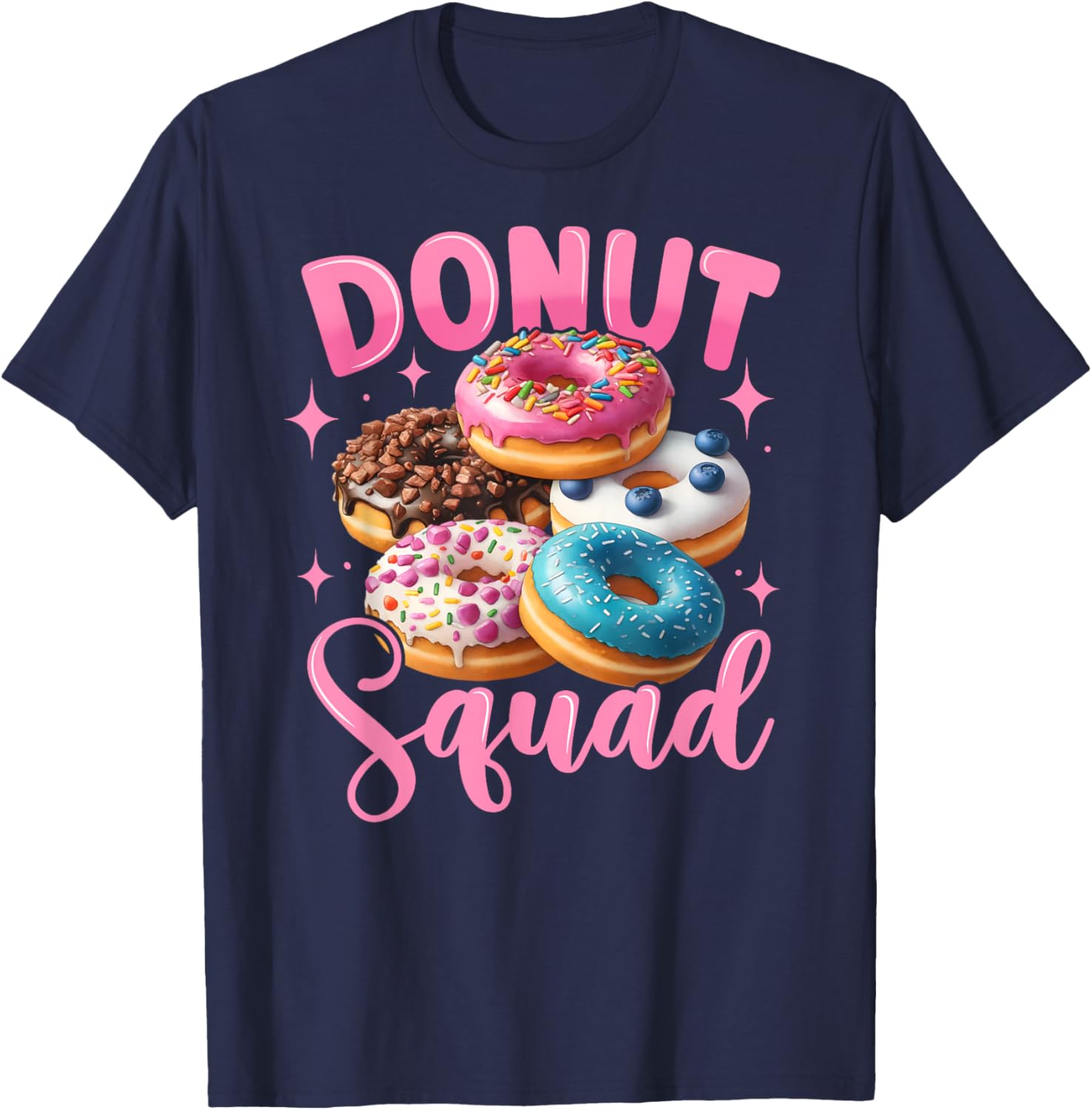 Donut lover funny donut squad donut sprinkles T-Shirt - T-Shirt | Navy