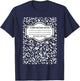 Composition Notebook Costume - Matching Group Halloween T-Shirt - T-Shirt | Navy