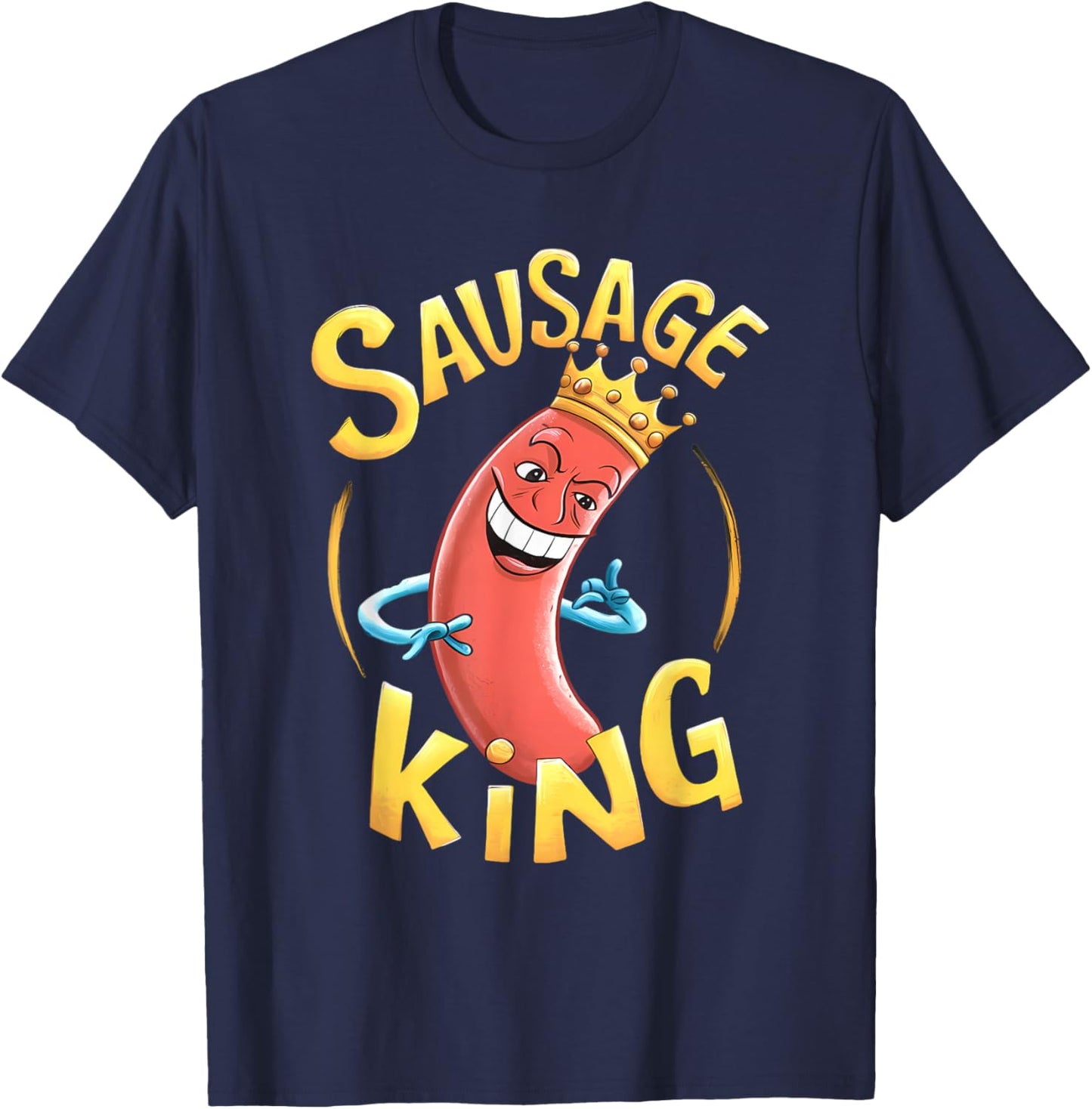 Sausage King Men Boys T-Shirt - T-Shirt | Navy