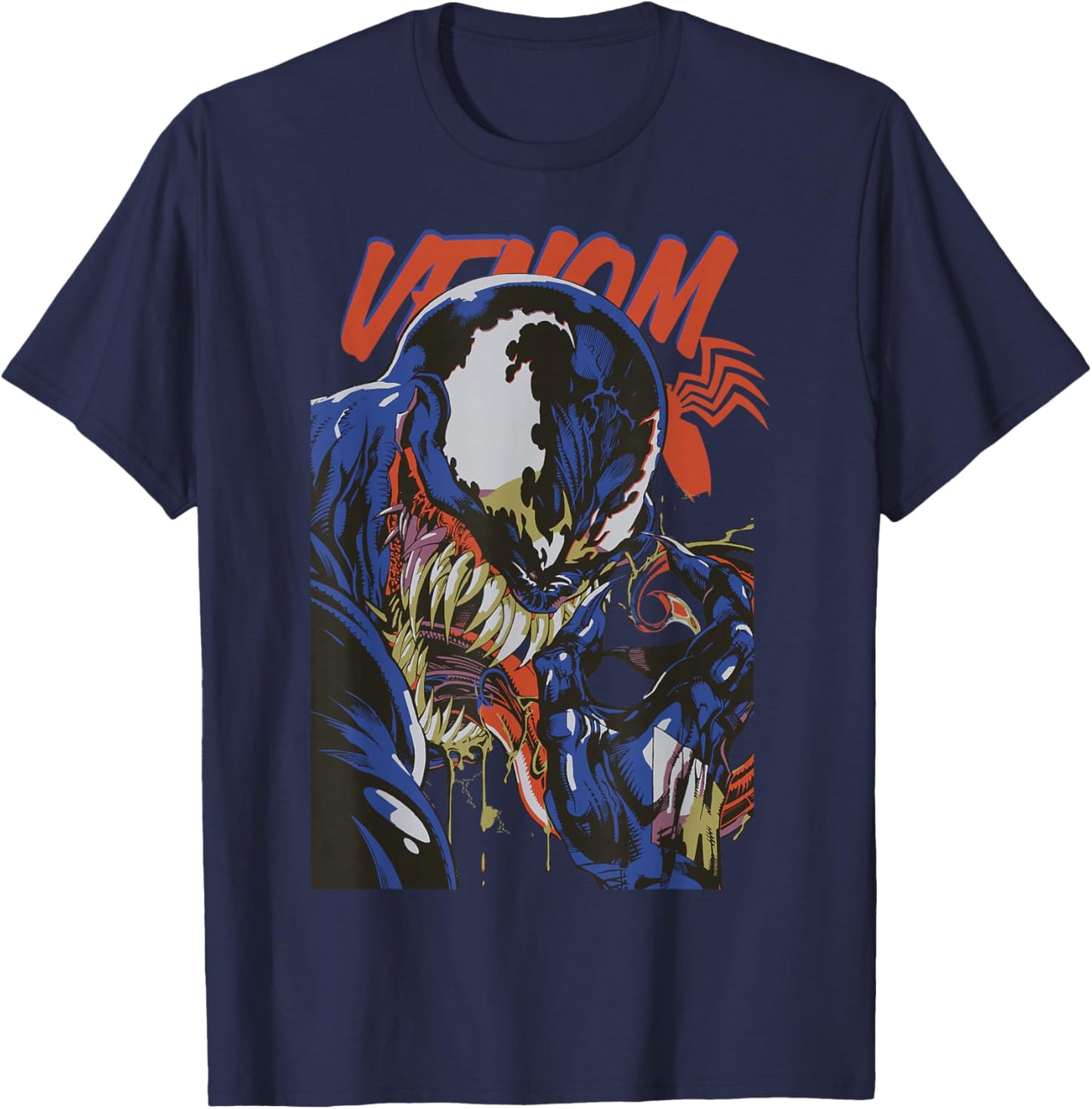 Marvel Venom Cool Graphic Artwork T-Shirt - T-Shirt | Navy