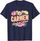 Carmen Limited Edition Vintage Custom Name Wife Grandma T-Shirt - T-Shirt | Navy