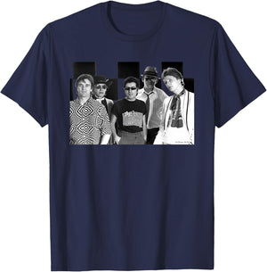 Squeeze Band Chequered Photo By George DuBose T-Shirt - T-Shirt | Navy