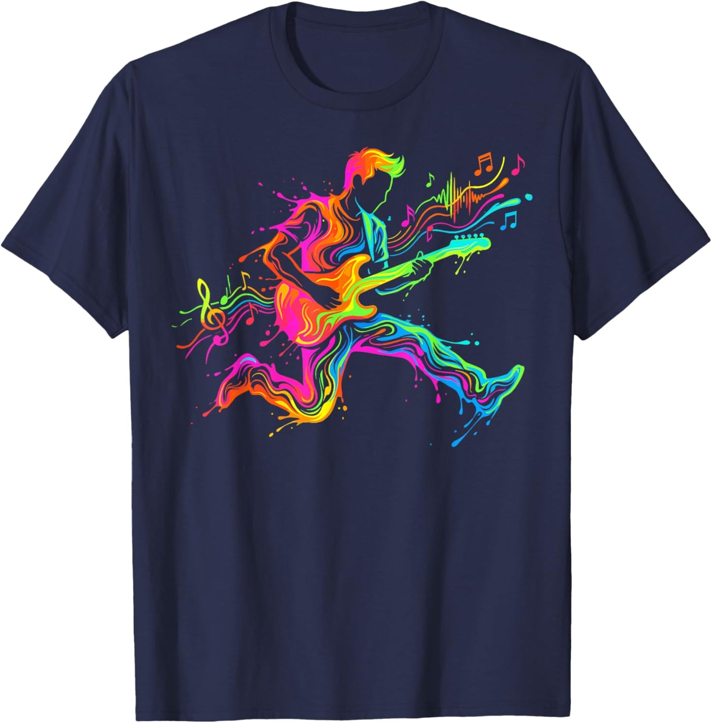 Guitar Player Guitarist for Man Child and Boy T-Shirt - T-Shirt | Navy