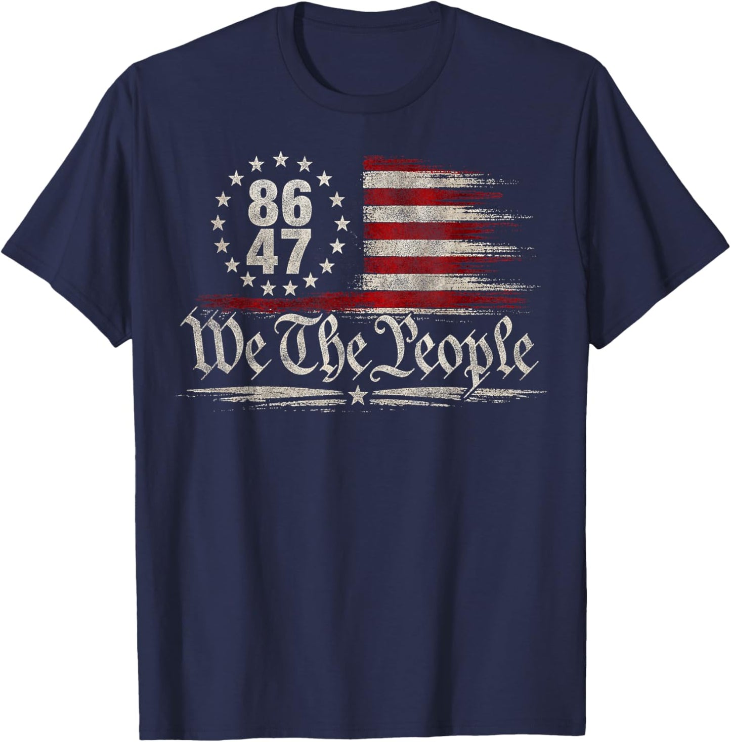 Retro Vintage 8647 T-Shirt - T-Shirt | Navy