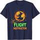 FLIGHT INSTRUCTOR Witch Broomstick T-Shirt - T-Shirt | Navy