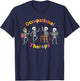 Skeletons OT Occupational Therapy Halloween T-Shirt - T-Shirt | Navy
