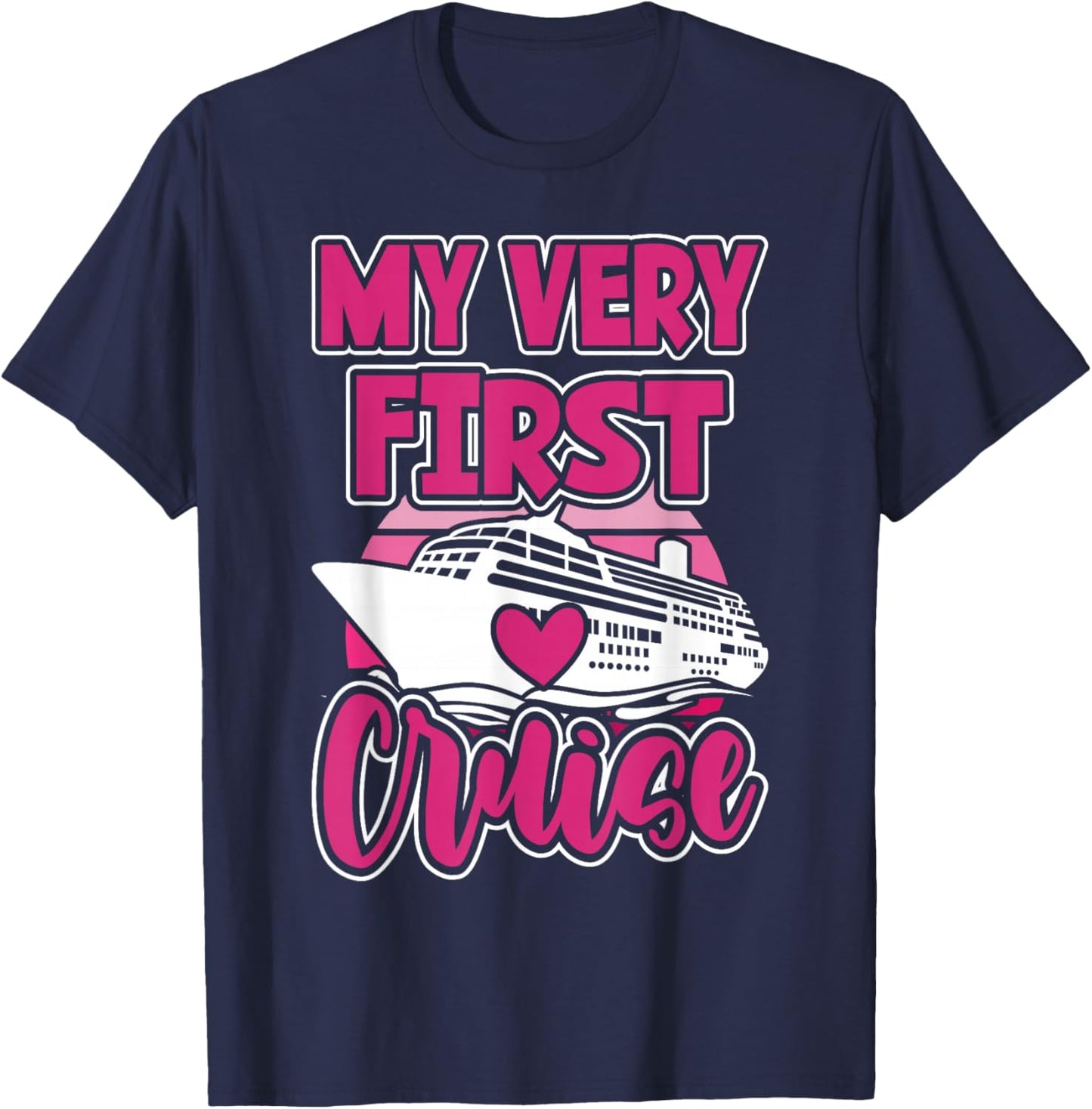 Cute Cruise For Girls My Very First Cruise T-Shirt - T-Shirt | Navy