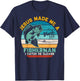 Christian Lovers Jesus Made Me A Fisherman Faith Fisherman T-Shirt - T-Shirt | Navy
