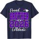 Proud Brother of a Class of 2026 Graduate Senior Graduation T-Shirt - T-Shirt | Navy