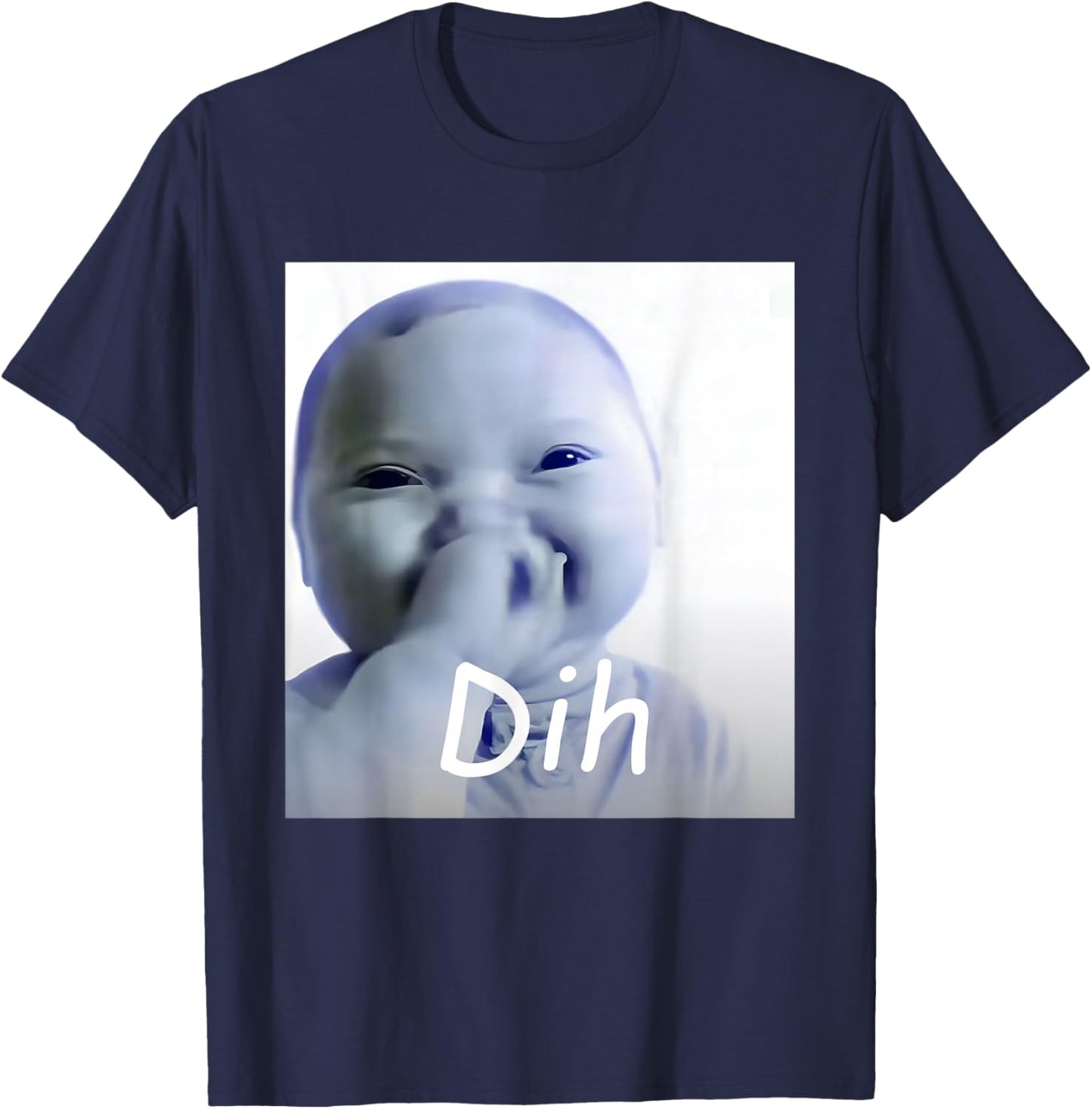 Ai Baby dih Meme Funny brainrot gen z dihh gen Alpha T-Shirt - T-Shirt | Navy