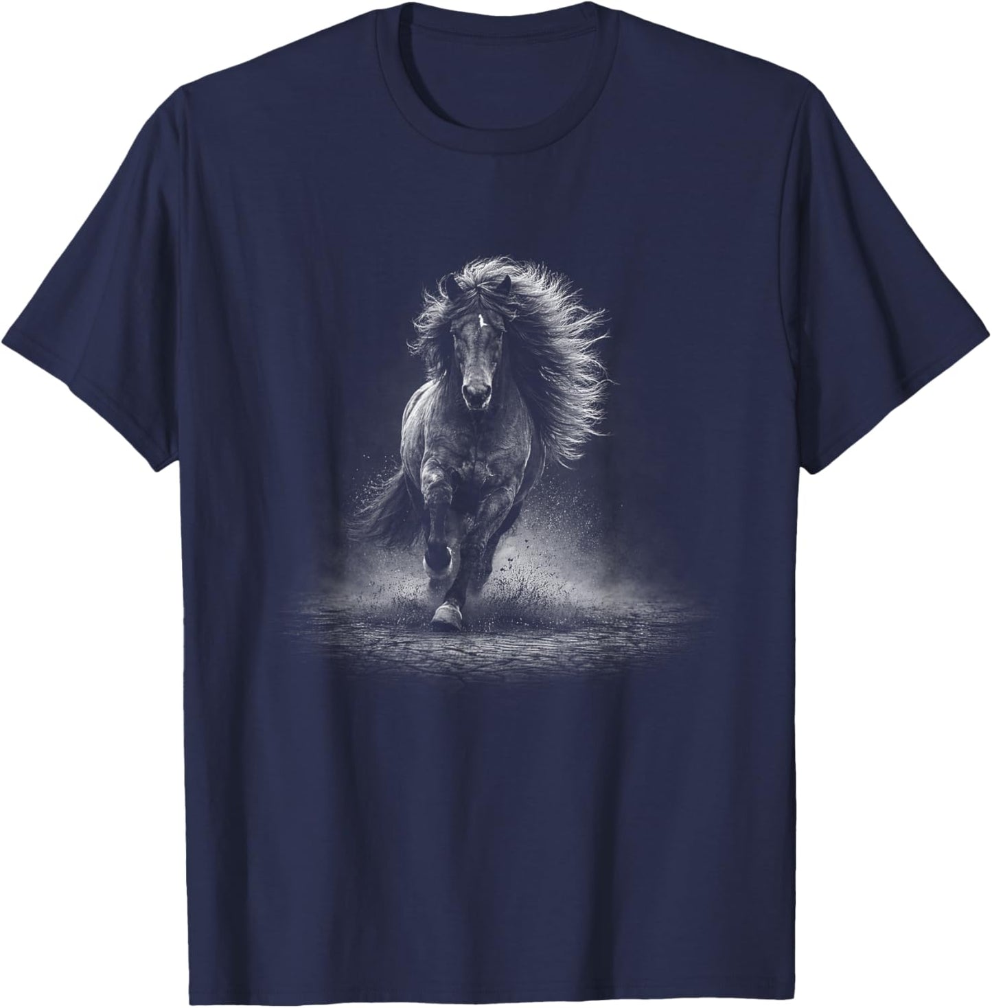 Cheval islandais Sauvage Courant liberté Force T-Shirt - T-Shirt | Navy