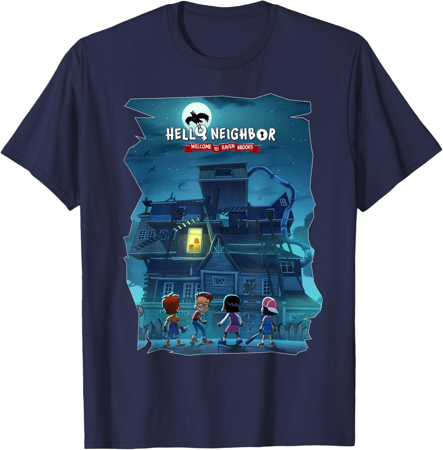 Hello Neighbor - Game Related Designs T-Shirt - T-Shirt | Navy