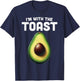 Im With Toast Shirt Avocado Matching Funny Halloween Costume T-Shirt - T-Shirt | Navy