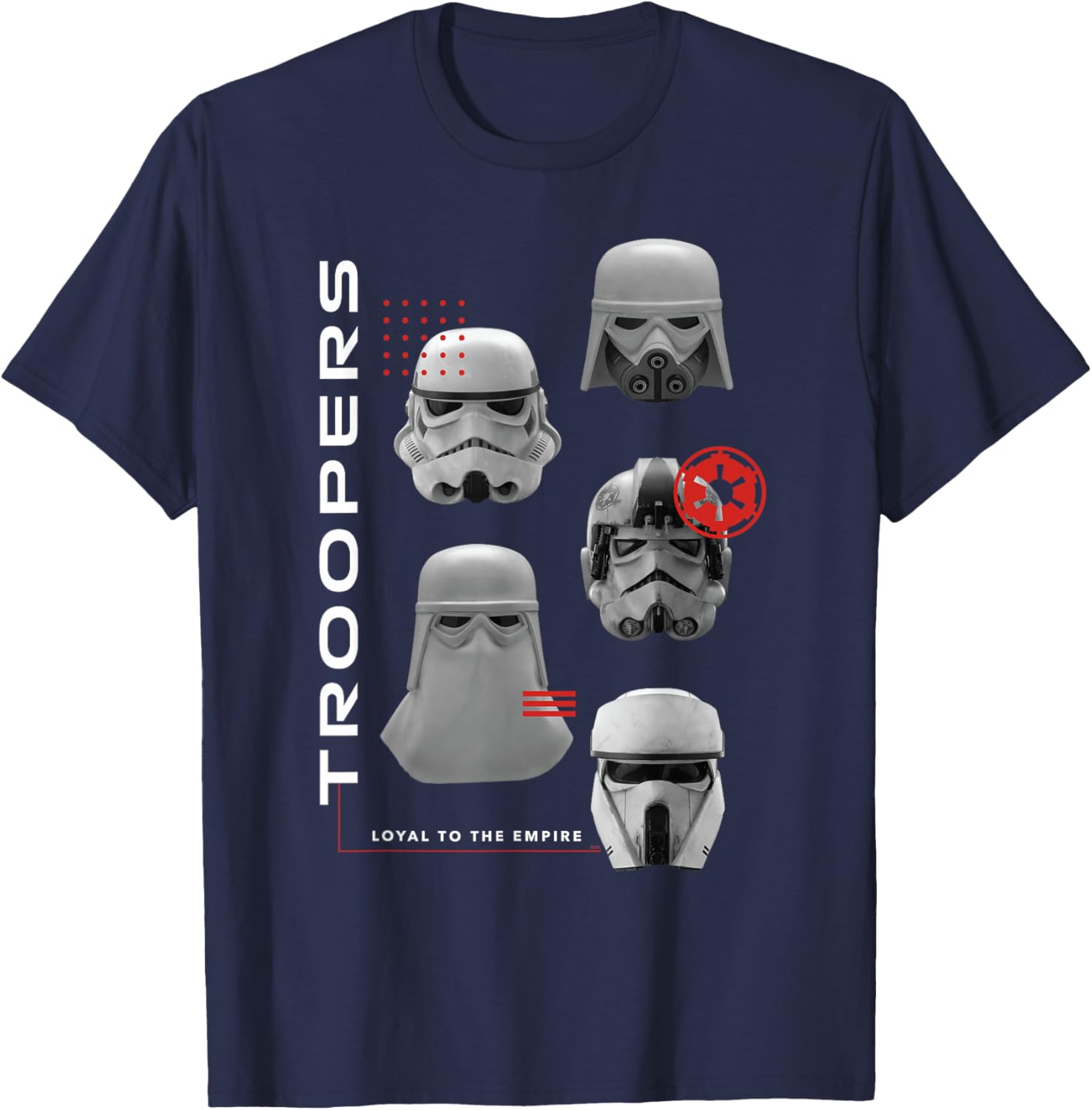 Star Wars: The Mandalorian and Grogu Loyal Imperial Troopers T-Shirt - T-Shirt | Navy