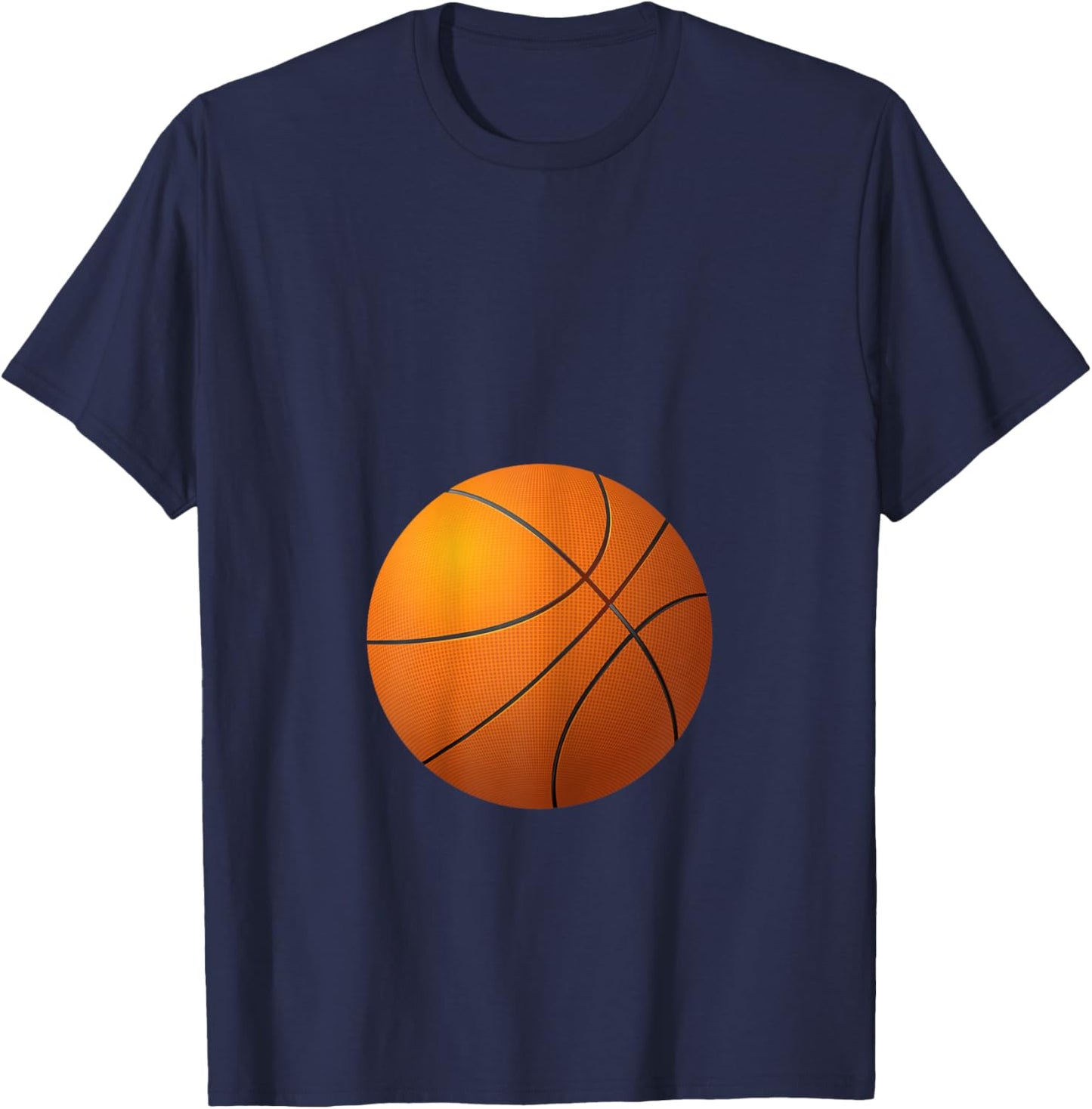 Funny Basketball Player Belly Pregnant Mama T-Shirt - T-Shirt | Navy
