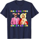 Funny Trump Jesus Christ Make Easter Great Again Egg Hunt T-Shirt - T-Shirt | Navy
