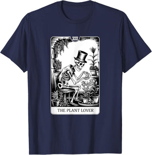 The Plant Lover Tarot Card, Houseplants T-Shirt - T-Shirt | Navy