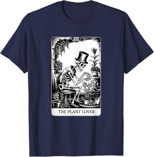 The Plant Lover Tarot Card, Houseplants T-Shirt - T-Shirt | Navy